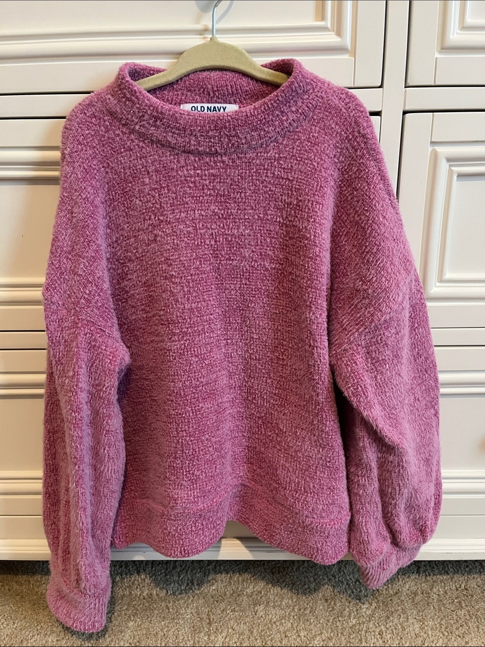 Old Navy Girls Plush Turtleneck Sweater in  Pink
